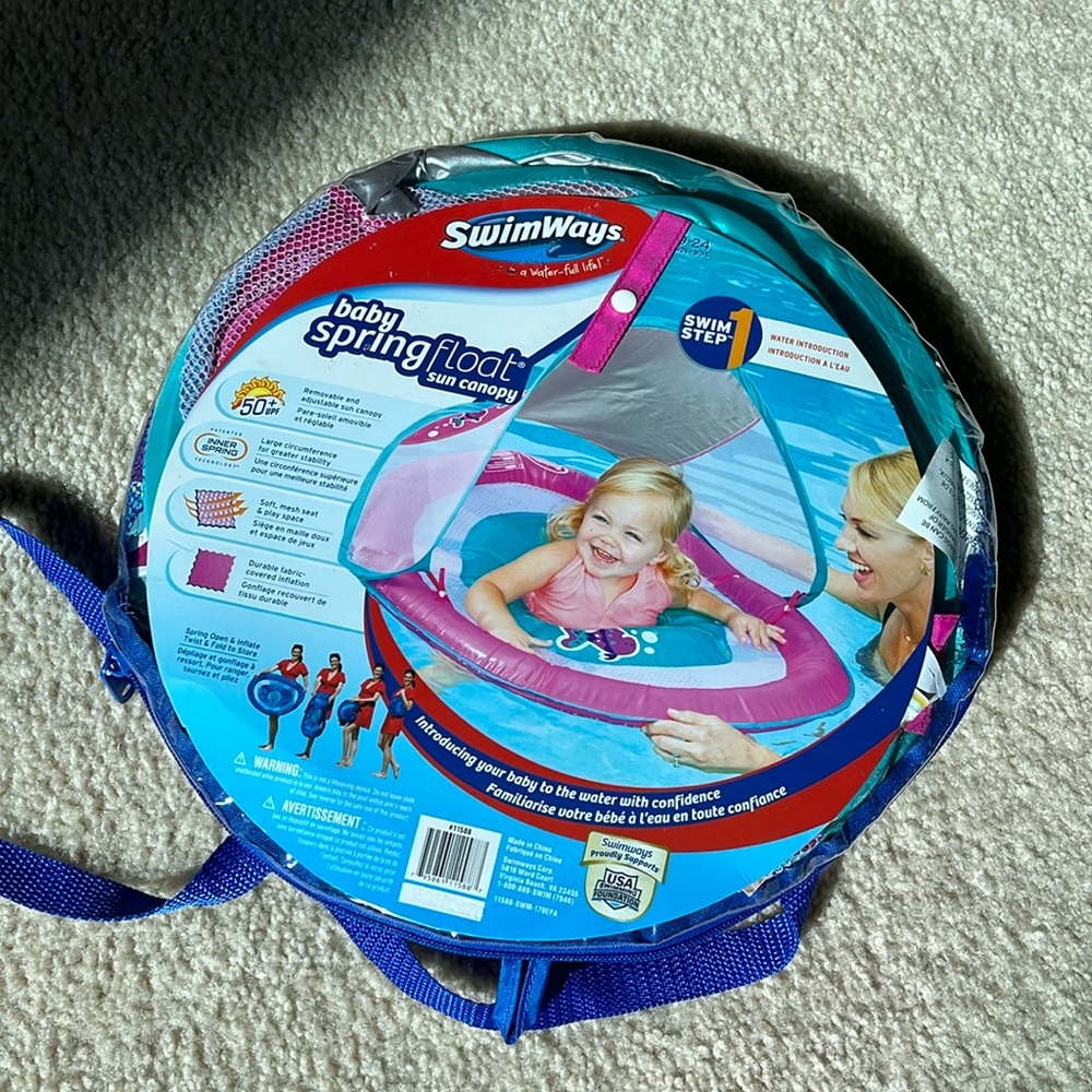 NWOT Swinways Baby Swim Float Inflatable Floaty